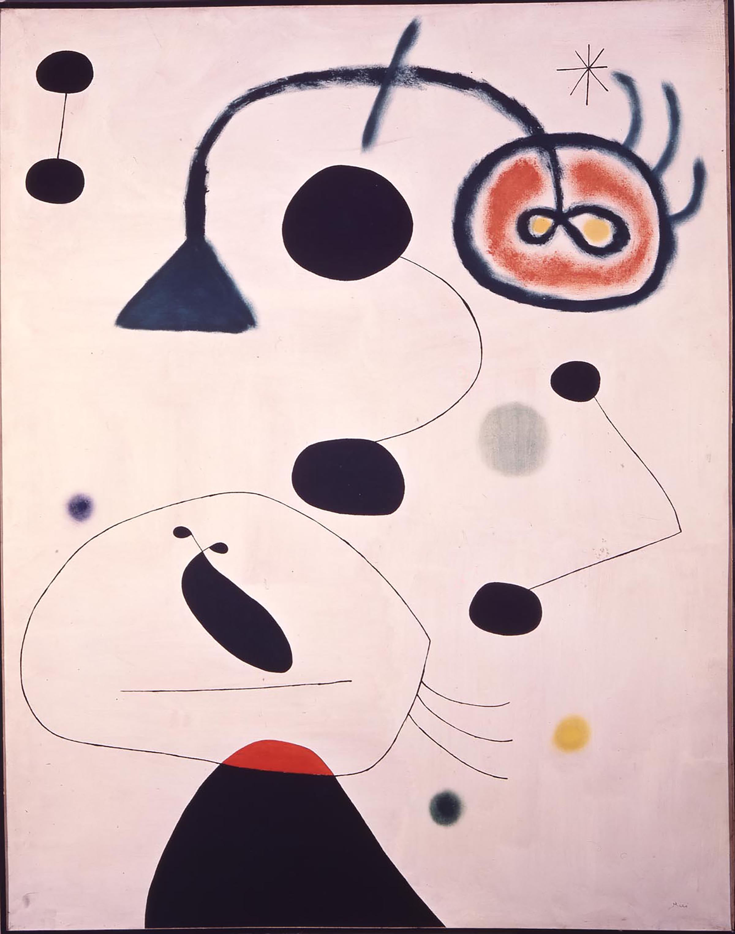 Joan Miru00f3, Personnage et oiseau dans la nuite, 1945